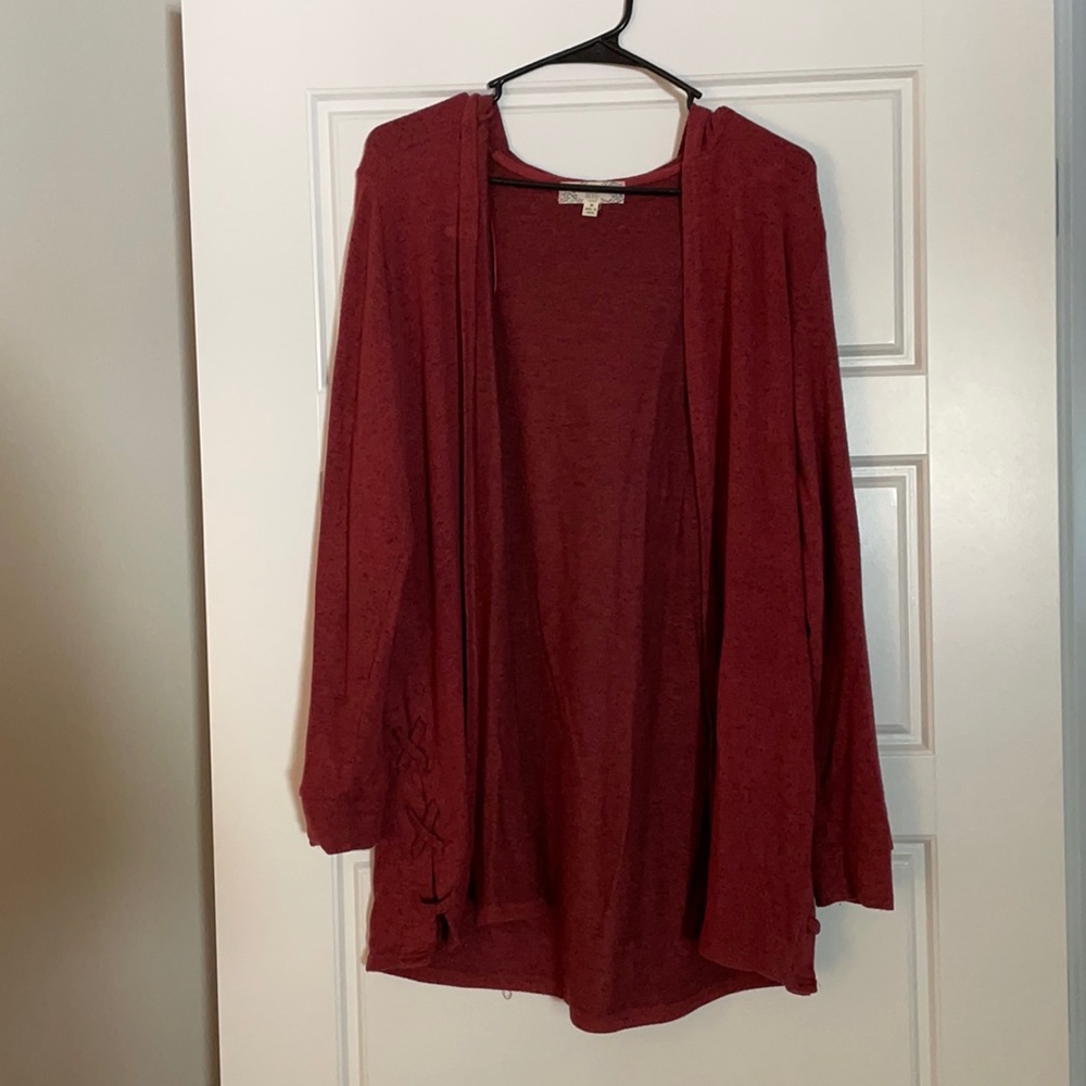 Hooded Cardigan with a Cute Details, Size Small/Medium